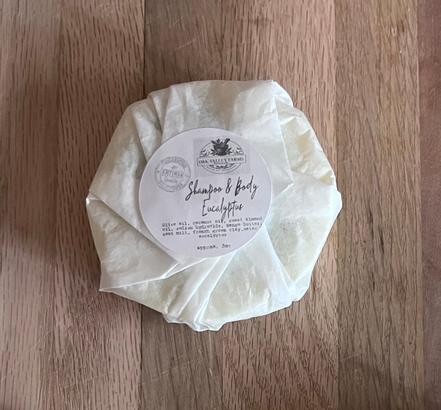 Goat Milk Soap & Shampoo Bar - Eucalyptus