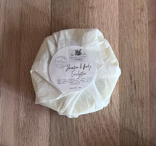 Goat Milk Soap & Shampoo Bar - Eucalyptus
