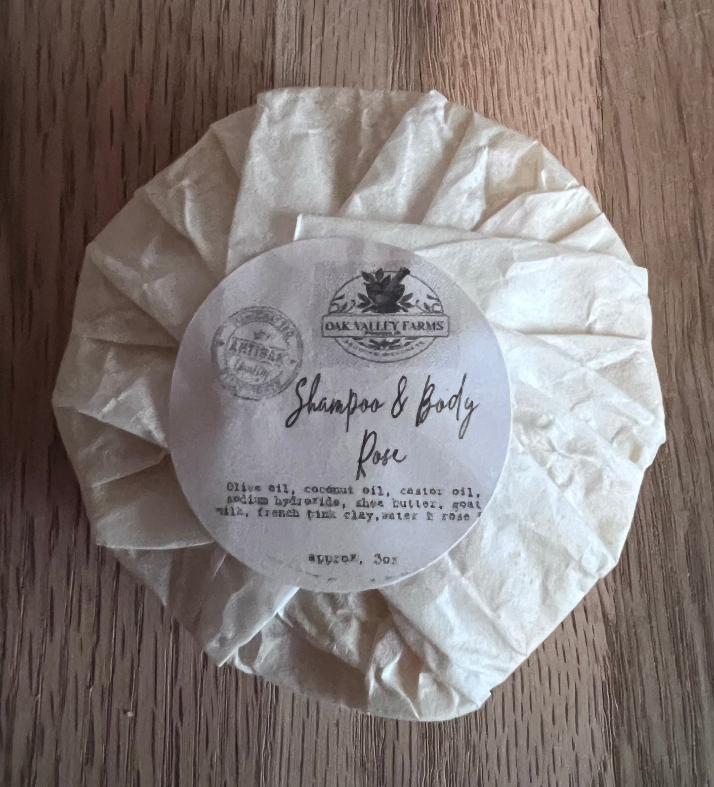 Goat Milk Soap & Shampoo Bar - Rose